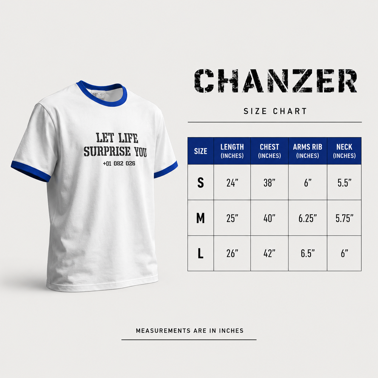 CHANZER Ringer Tee