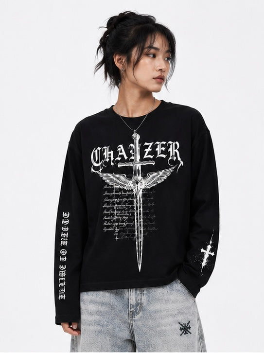 CHANZER Long Sleeve Crop T-Shirt