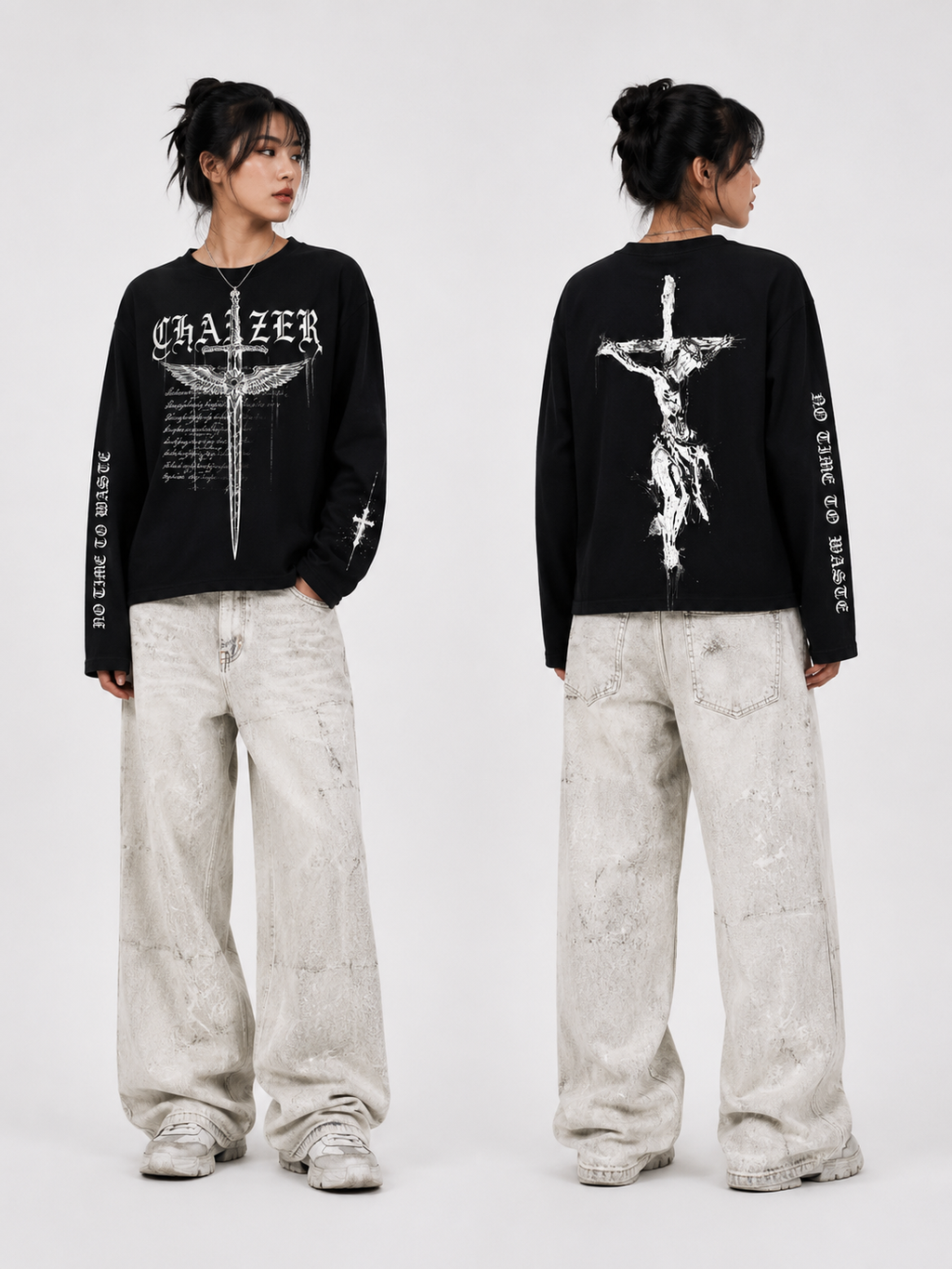 CHANZER Long Sleeve Crop T-Shirt