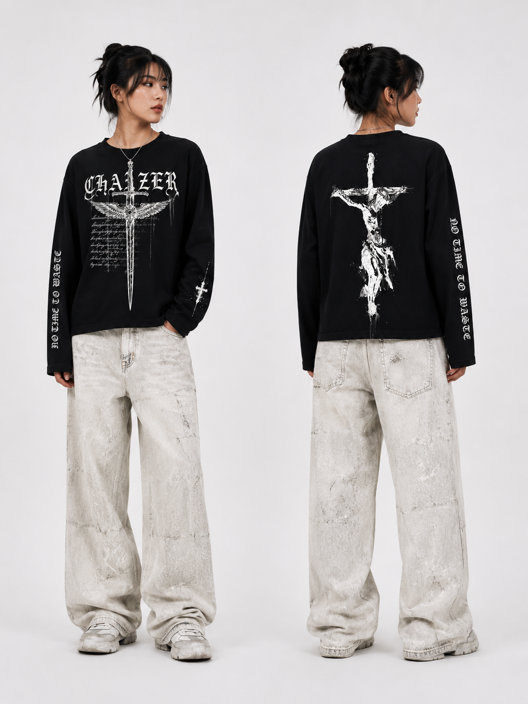 CHANZER Long Sleeve Crop T-Shirt